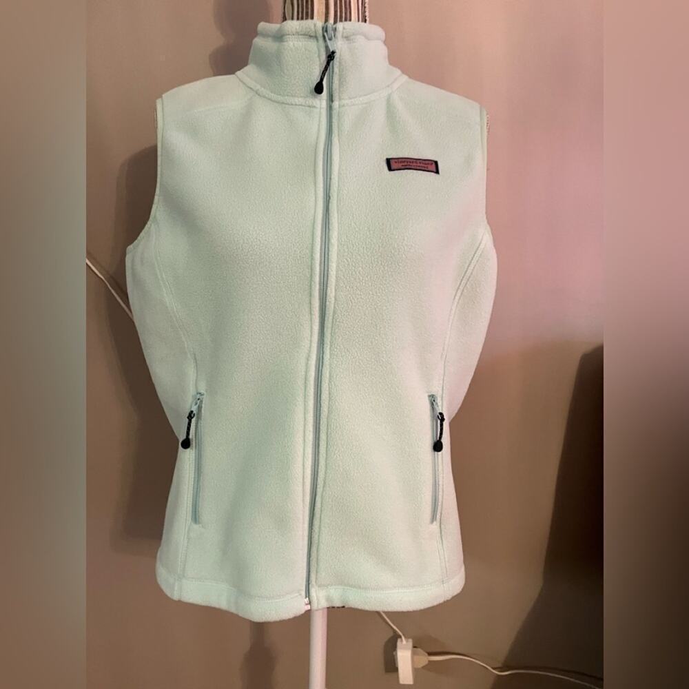 VINEYARD VINES WOMENS FLEECE VEST JACKET SIZE S WORN ONCE